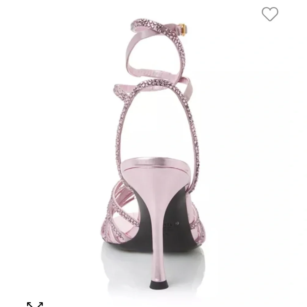NWT! Valentino Garavani Women's Ankle Strap Embellished High Heel Sandals. - Picture 6 of 7